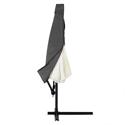 Deuba Schutzhülle Sonnenschirm für 3m Schirme Schirm Abdeckhaube Abdeckung Hülle Plane Ampelschirm Anthrazit
