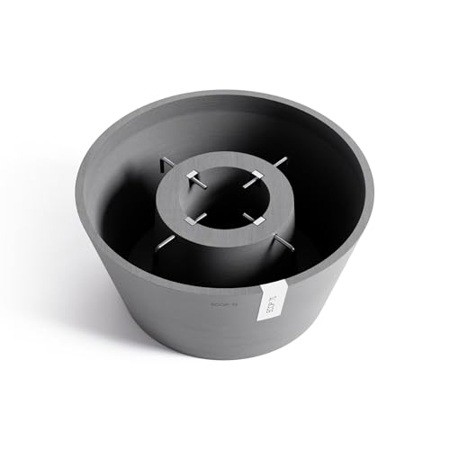 Ecopots Weihnachtsbaumständer robust & handgefertigt bis 3m Bäume Ø50cm UV-beständig rund grau