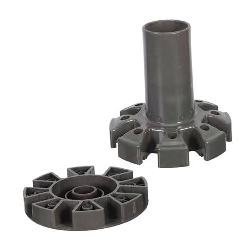 SHINEOFI Outdoor Sonnenschirm Ersatzteil Hochfester Terrassenschirm Sockel mit Abdeckkappe Universeller Sonnenschirmhalter für Strand Garten und Pool Stabiler Patio Schirm Zubehör Ersatz