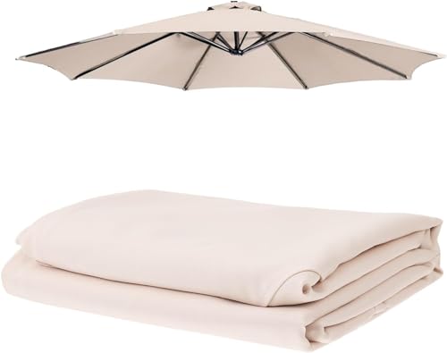 Sonnenschirmabdeckung Polyester UV-Schutz 8 Rippen Außentisch Regenschirm Baldachin Sonnenschutz Abdeckung Ersatz für Outdoor-Tische Baldachin Ersatzbezug