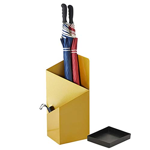 Schirmständer aus Metall für Zuhause und Büro, doppellagig, platzsparend, Organizer für Flur und Eingang, stilvolles weißes Design, langlebig und funktional