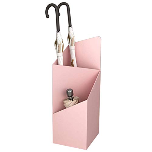 Moderner Schirmständer aus Metall mit 2 Fächern, stilvolle Aufbewahrung für Eingangsbereich, elegantes weißes Design, perfekt für Flur und Ästhetik