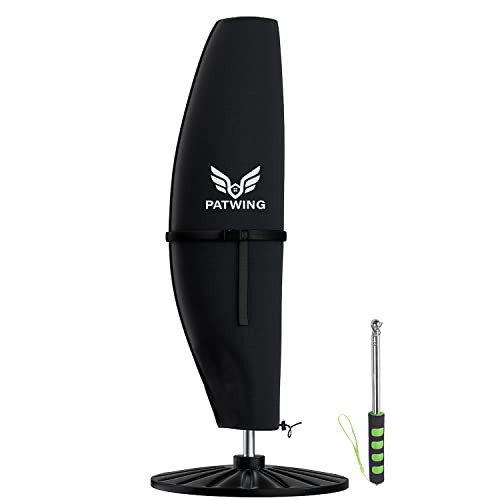 PATWING Sonnenschirm Schutzhülle mit Stab - 600D Oxford Abdeckung für Ampelschirm 2 bis 4 M, Wetterfest, Wasserdicht, UV-Anti und Robustheit, Sonnenschirm Hülle (210*45*75/32cm)