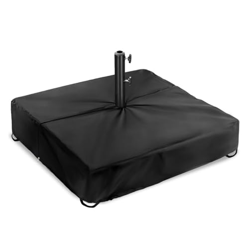 Abdeckung für Sonnenschirmständer, quadratischer Sonnenschirmständer, Abdeckung für Sonnenschirmständer, staubdicht, wasserdicht, UV-Schutz, für Garten, Pool, Terrasse