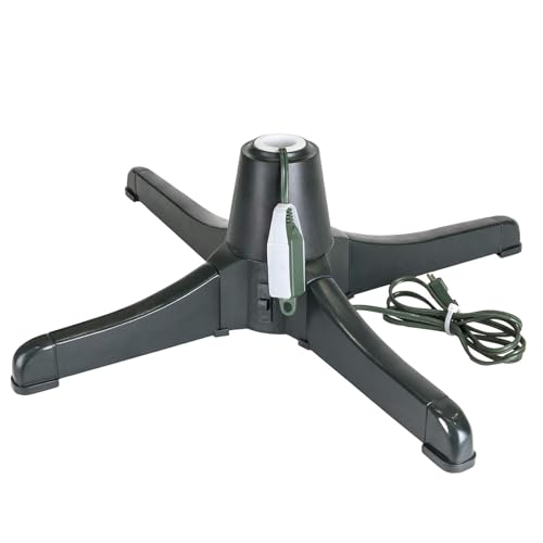 wqibq Christbaumständer für Weihnachten, rotierender Weihnachtsbaumständer, drehbar, aus Metall, langlebig, für Dekoration von Partys zu Hause