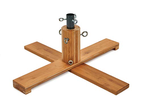 Premier Decorations Weihnachtsbaumständer aus Holz, holzbraun, 50 x 15 x 15 cm