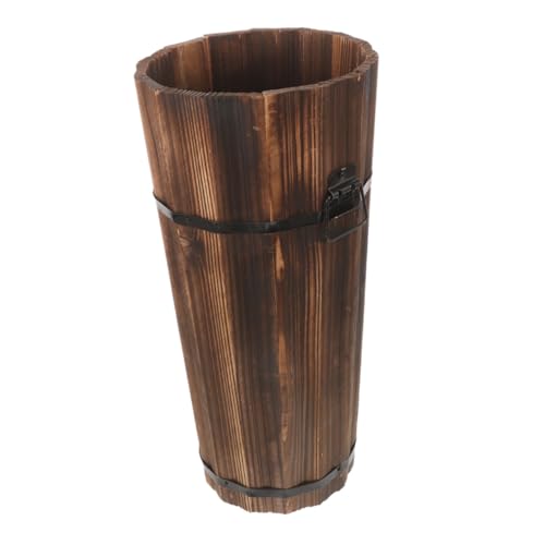 PRETYZOOM Schirmständer Aus Holz Gehstockhalter Strandschirmständer Schirmaufbewahrungsrohr Nordisches Schirmaufbewahrungsregal Hoher Schirmhalter Eingangsbereich-Organizer Flurdekor