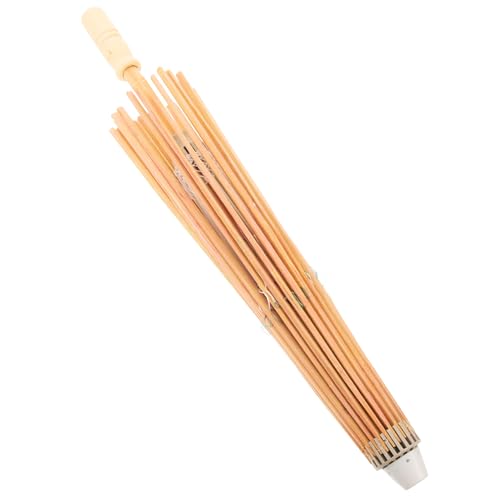 Cabilock Schirmständer aus Ölpapier holzstiel Holzgriff Regenschirmständer mit elegantem Design Stand klein kreative Schirmständer aus Papier Regenschirmständer aus geöltem Papier hölzern