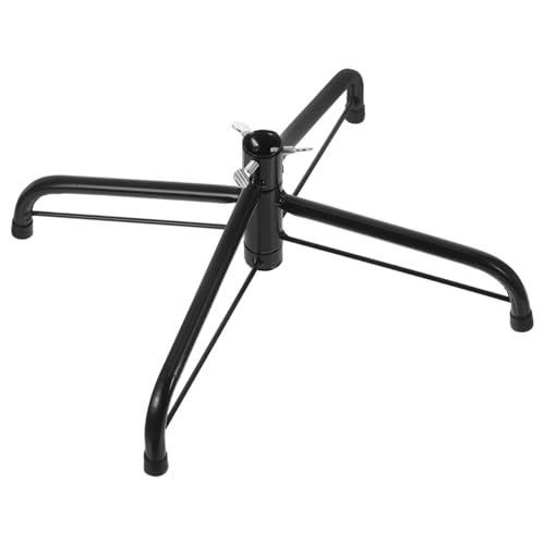 TOYANDONA Faltbarer Metall Weihnachtsbaumständer Baumhalter Stabil Robust Klappbar für Künstliche Christbäume Vielseitig Verwendbar Weihnachtsdeko Schwarz