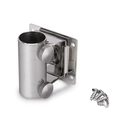 MHADBKH Sonnenschirmhalterung Ständer Basis Edelstahl Schirmständer Angelbox Verstellbare Halterung Angelbox Schirmhalter Lange Ausrüstung
