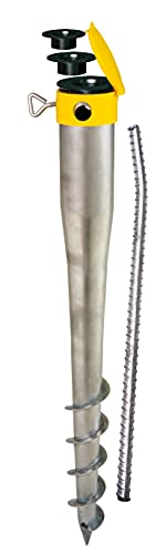 Krinner® Erdspieß mit Bodendübel Einschraubhülse Sonnenschirmständer incl. Eindrehstange, Reduzierhülsen Bodenhülse Sonnenschirm 20040 Kompakt Allround Set