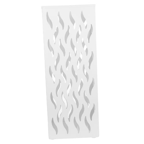 Ipetboom Quadratischer Regenschirmhalter aus Multifunktionales Aufbewahrungselement für Zuhause und Hotels Eleganter Regenschirmständer mit Dekorativem Design Weiß