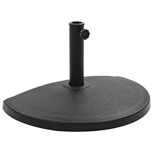 Xichuzi Sonnenschirmfuß, Sonnenschirmständer, Ampelschirm Ständer, Parasol Stands & Bases, Umbrella Base, Halbrund 15 kg Schwarz Polyharz