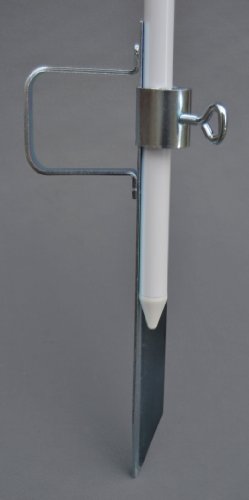 DER STABIELO ® - RASENDORN Nr. 30 LÄNGE 540 mm - aus 4 mm Ø DEUTSCHEM STAHL - Sonnenschirmhalter - HOLLY PRODUKTE STABIELO ® - Stockhalterung mit Druckplatte zur Befestigung von Schirmstöcken bis 30 mm Ø -INNOVATIONEN MADE in GERMANY - holly-sunsha