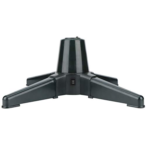 Kuuleyn Rotierender Ständer, Weihnachtsbaumständer Elektrische 360 Grad drehbare Basis Baumstützregaldeko rationen für Zuhause(50CM)
