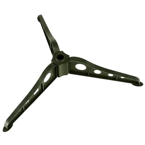 PEPLAYTAL Grüner Weihnachtsbaumständer aus Stabilem Korrosionsbeständigem Material Abnehmbarer Xmas Tree Base Stand mit Dreieckiger Fixierung für Künstliche Weihnachtsbäume Einfache Montage