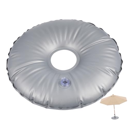 BESPORTBLE Regenschirmbasis Wasserinjektionsbeutel Mit Wasser Gefüllter Schirmständer-gewichtsbe utel Strand Unterstützen Groß Taschen Für Hochwassersperren Rollen Sandsäcke Abs Silver PVC