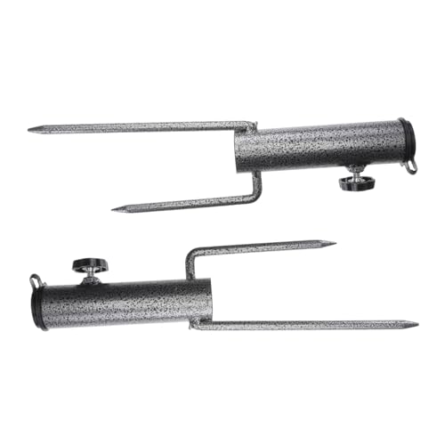 Angoily 2 Stück Schirmständer Sonnenschirm Erdanker Bodenanker für Strand und Garten Stabiles Fundament für Ampelschirme und Strandschirme