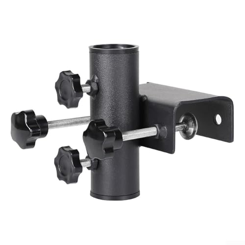 Robuste Balkonschirmhalter-Klemme , 23 mm bis 38 mm, Metall, Outdoor-Sonnenschirmstän der, Halterung für Deckgeländer