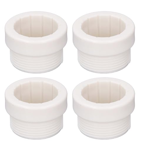 4PCS Pool Regenschirm Stabilisator Adapter ABS Pool Regenschirm Gewinde Adapter Hülse für Outdoor Terrasse Regenschirme Einsatz (Weiß)