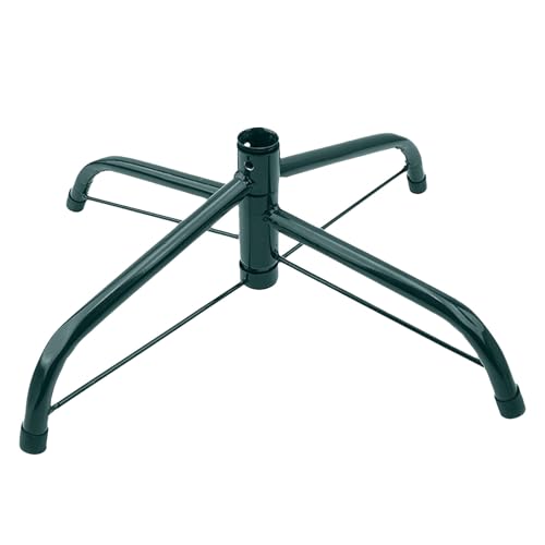 Weihnachtsbaumständer, Metall Christbaumständer, Weihnachtsbaum Ständer Halter Faltbares Eisen Weihnachtsbaum Halterung Halter Basis mit Daumenschraube,Weihnachts baum Basis (Grün, 40cm)