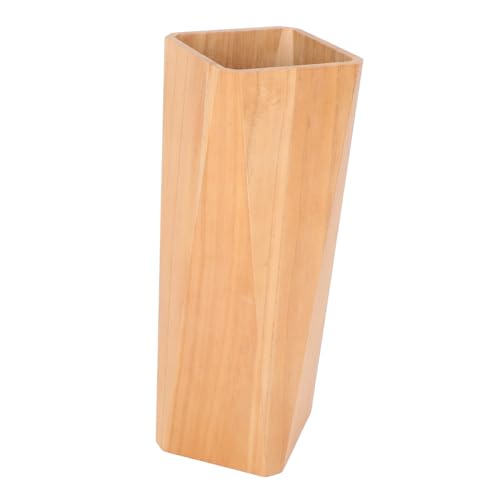 IMIKEYA Holz Schirmhalter Großes Fassungsvermögen Schirmständer Innenbereich Stilvolles Design Platzsparendes Regal Eingangsbereich Büroeinrichtung Schirmregal Holzschale Schirmhalter