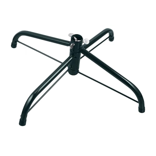 DECOMELODY Weihnachtsbaumständer Metall Faltbar Stabiler Baumhalter für Weihnachtsbaum Robuste Eisenbasis Einfach zu Montieren Vielseitig für Weihnachtsdeko und Außenbereich Geeignet