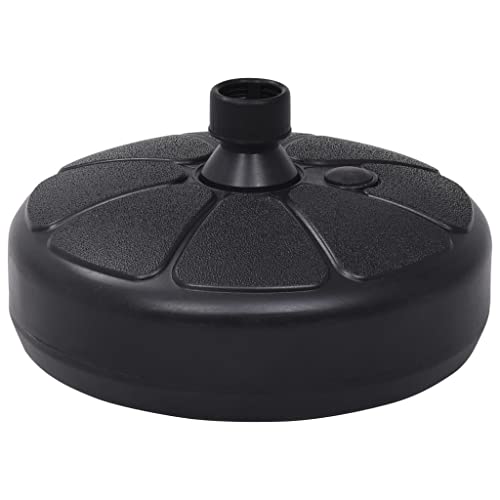 INLIFE Sonnenschirmständer Sand/Wasser 15 L Schwarz