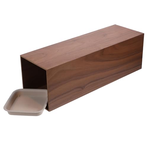 Mobestech Klappbarer Schirmständer Aus Holz Regenschirm-Eimer Für Innenbereich Schirmhalter Mit Aufbewahrungsbox Für Hotel Büro Und Zuhause Langlebig Und Praktisch