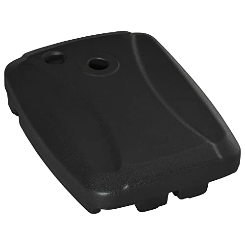 Outsunny Sonnenschirmständer, Beschwerungsbasis aus HDPE, gefüllt Wasser oder Sand, Maße: 80 x 60 x 17 cm, Schwarz