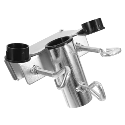 POPETPOP Sonnenschirmhalter Strand Sonnenschirmständer Fester Clip für Wagen Sonnenschirmstütze Sonnenschirmklemme Regenschirm-Rucksackklemm e Schirmstuhlklemme Eisen Silver