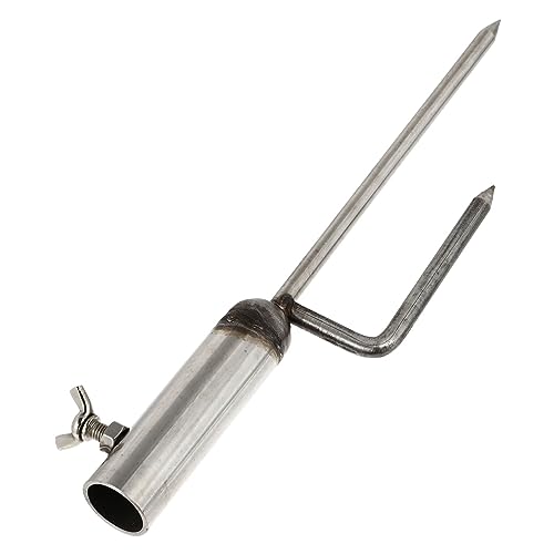 BESTonZON Regenschirm Sandanker Edelstahl Bodenhülse Schirmständer Gartenschirm Erdspieß Windfest Heavy Duty