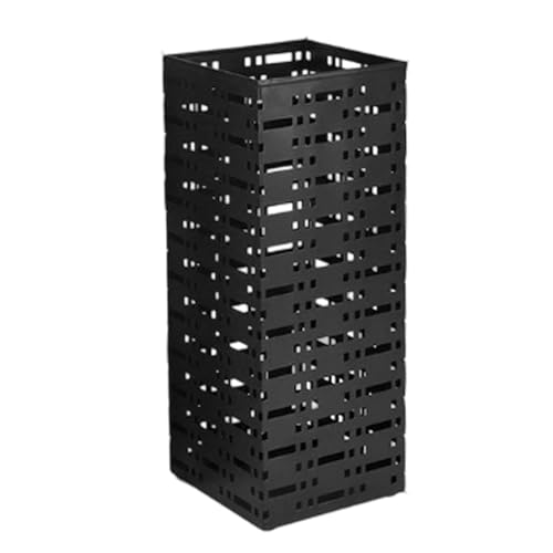 YDuupxe Schirmständer aus Edelstahl, Freistehender Schirmständer mit Robustem Design, Platzsparender Kapazität und Rostfreier Oberfläche für den Eingangsbereich zu Hause, Im Büro und Im (quadratisch