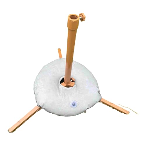 Schirmständer aus Metall für Outdoor, Garten und Strand – faltbar mit 3,2 cm verstellbarem Loch, inklusive Wasserbeutel für Stabilität – und tragbarer Sonnenschirmständer