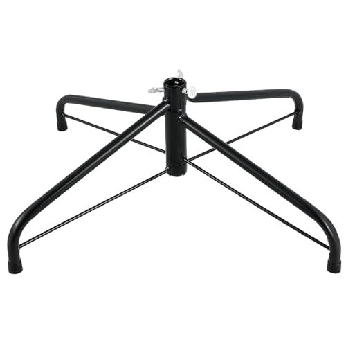 Toyvian Klappbarer Weihnachtsbaumständer aus Metall Eisenfuß Passend für Bäume bis Faltbar für Platzsparende Aufbewahrung Einfach zu Montieren Stabil