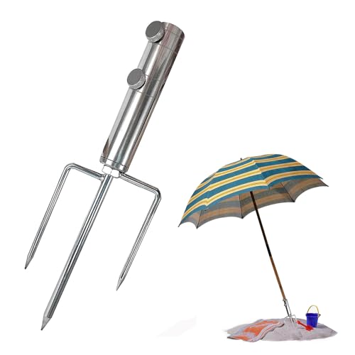 Jiahuade Sonnenschirmständer mit Rasendorn,Sonnenschirm Spieß,Rasendorn Sonnenschirmständer,Schi rmständer Erdspieß,Erdspieß Sonnenschirm,Schirmständ er Für Angeln,Schirmständer Strand (A)