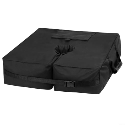 HEIBTENY Schirmständer Schirmhalter Sonnenschirm Ständer Für Ampelschirm Schwerer Gewichtstasche Schirmbasis Sandsack Für Garten Terrasse Strand 46×46cm(Sandbag)