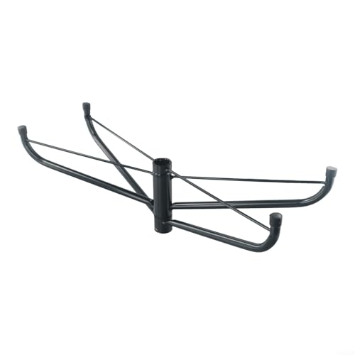 Zusammenklappbarer Weihnachtsbaumständer aus Metall mit grünem Stahlstativ für künstliche Bäume, 1,2 - 1,8 m hoch, kompatibel mit Mittelstange unter 3,2 cm, inklusive 3 Befestigungsschrauben (E)