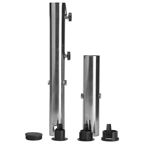 anndora Bodenhülse Edelstahl für Sonnenschirm Wäschespinne 48, 39, 34 mm Stamm