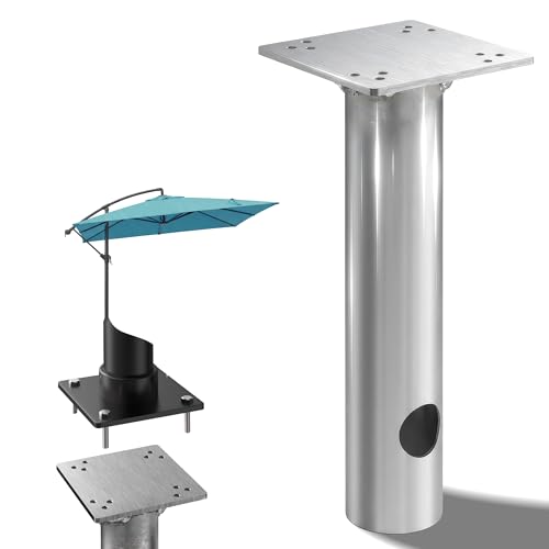 4smile Universal - Bodenhülse für Sonnenschirme, Stabile Bodenhülse zum Einbetonieren für den Bodenanker Ampelschirm