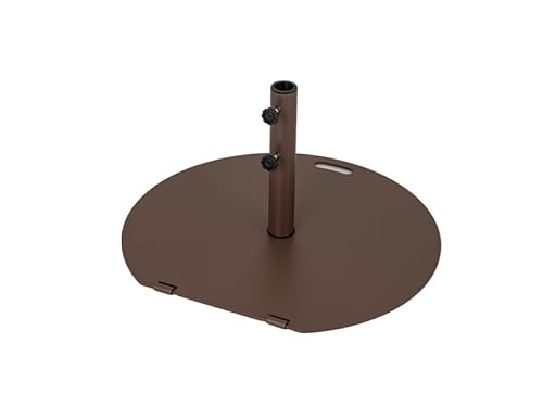 RELAX4LIFE Sonnenschirmständer, Schirmständer 23 kg, Schirmfuß aus Metall mit 2 Befestigungsknöpfen, Sonnenschirm Ständer mit Rädern und Griff, Balkonschirmständer für Sonnenschirmstöcke bis 41/50 mm