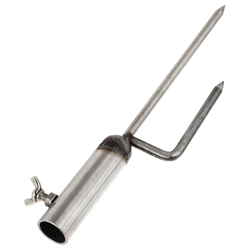 Abaodam Sonnenschirm Sandanker aus Edelstahl Robuster Schirmständer mit Bodenbefestigung Windfeste Schirmhalterung für Terrasse und Garten