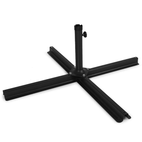 RILOOP Sonnenschirmständer Kreuzständer für Balkon, Terrasse & Garten