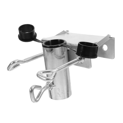 UKCOCO Sonnenschirmhalter Überdachung Wagen Uv-regenschirm Fester Clip Für Schirmständerteile Sonnenschirmstange Sonnenschirmabdeckungen Strand Schirmstuhlklemme Eisen Silver