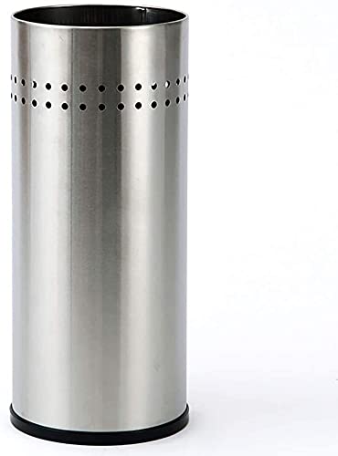 LMMIAOZ Schirmständer für den Innenbereich, einfacher Schirmständer aus Edelstahl, rund, für Hotellobby, Haushalts-Aufbewahrungsei mer für Regenschirme, Spazierstöcke, Aufbewahru