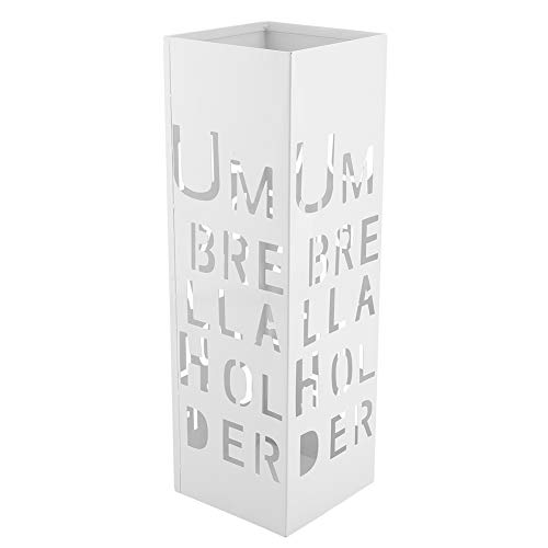 RASTKY Ausgehöhlter Schirmhalter aus Weißem Eisen für Schnelles Trocknen und Elegante Dekoration Im Flur