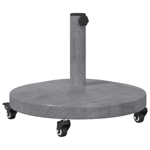 SKM Schirmständer für draußen Dunkles Holz 48 x 48 x 32.5 cm,Heim & Garten,Rasen & Garten,Garten & Balkon,Zubehör für Sonnenschirme & Sonnenschutze,Sonnenschir mständer,Grau,26.7 kg,42010013