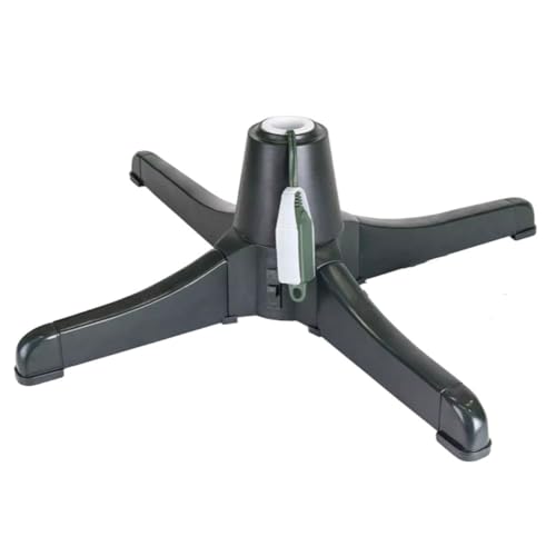 Moliuoly Großer Weihnachtsbaum elektrischer Drehsockel, Großer elektrischer Drehsockel für Weihnachtsbaum, Kunststoff Dreh-Weihnachtsbaumständ er mit EU-Stecker