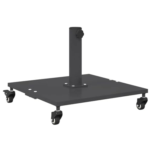 SKM Schirmständer für draußen Dunkelgrau 45 x 45 x 31,5 cm Stahl,Heim & Garten,Rasen & Garten,Garten & Balkon,Zubehör für Sonnenschirme & Sonnenschutze,Sonnenschir mständer,Grau,27.45 kg,42009950