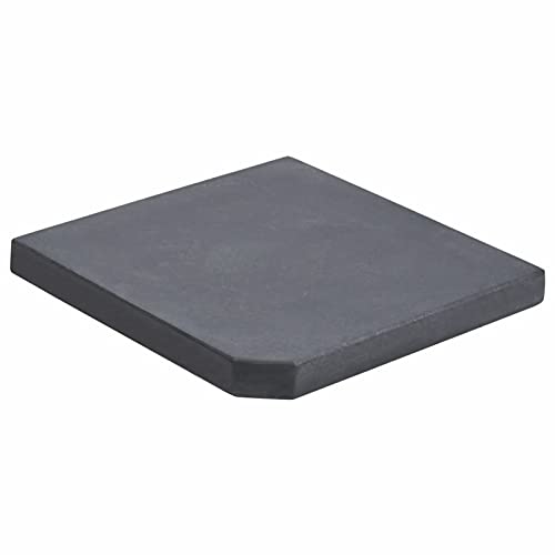 Festnight Schirmständer Sonnenschirmständer Outdoor Wohnbereich sonnenschirmständer Schwarz 47x47x4,5 cm Granit